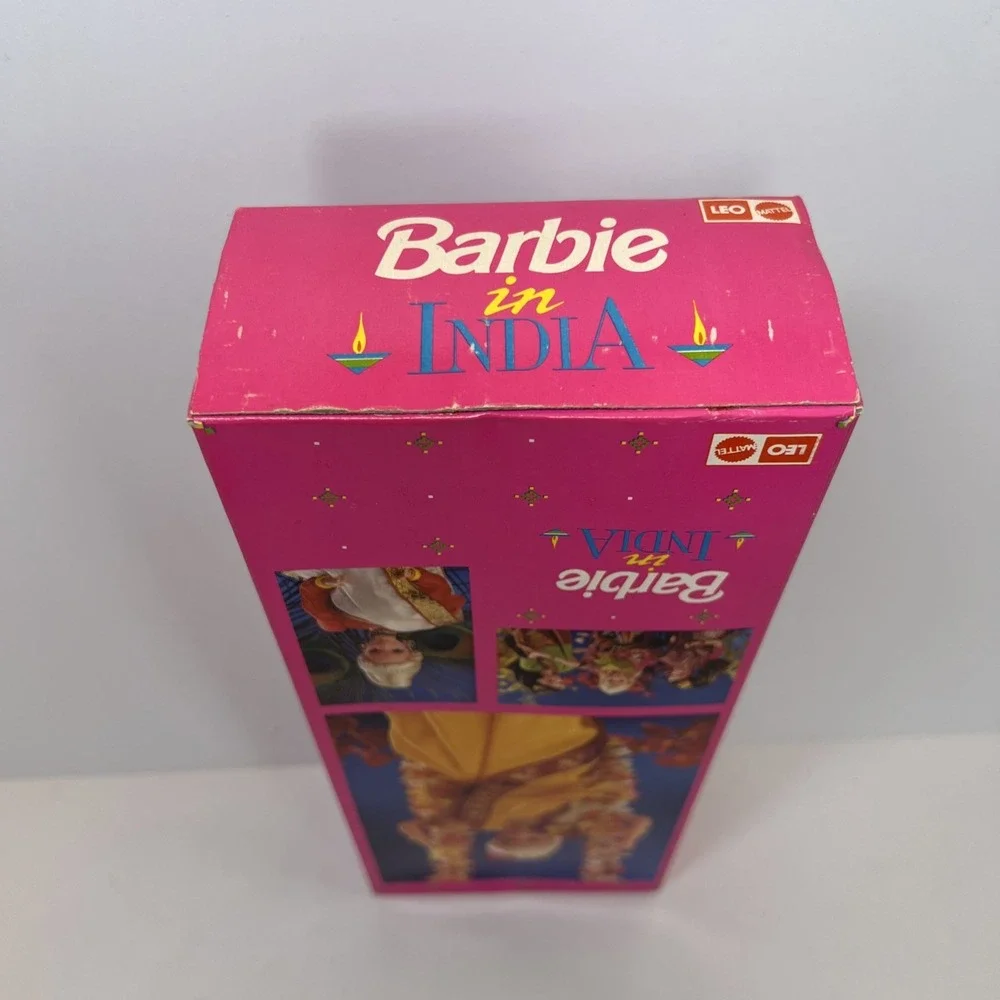 1993 Barbie in India Brunette Blue Pink Outfit Mattel India NIB Vintage